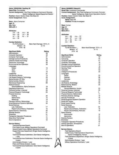 Star Trek RPG: Star Fleet Intelligence Manual (FASA 2014)