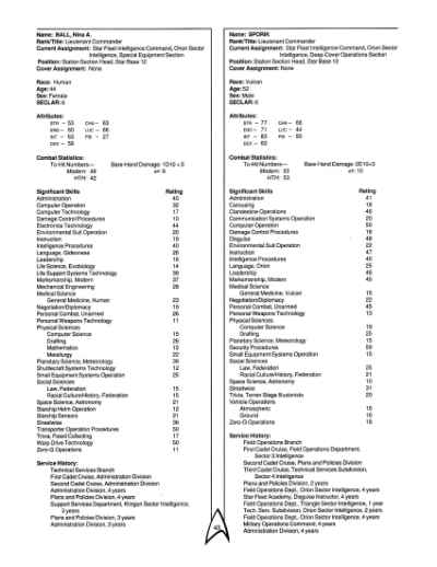 Star Trek RPG: Star Fleet Intelligence Manual (FASA 2014)