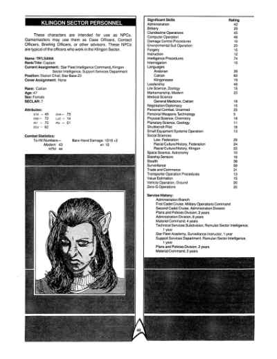 Star Trek RPG: Star Fleet Intelligence Manual (FASA 2014)