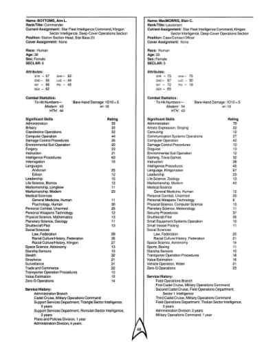Star Trek RPG: Star Fleet Intelligence Manual (FASA 2014)