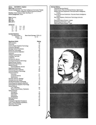 Star Trek RPG: Star Fleet Intelligence Manual (FASA 2014)