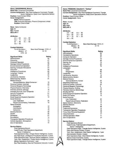 Star Trek RPG: Star Fleet Intelligence Manual (FASA 2014)