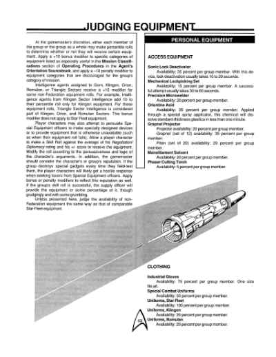 Star Trek RPG: Star Fleet Intelligence Manual (FASA 2014)
