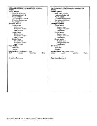 Star Trek RPG: Star Fleet Intelligence Manual (FASA 2014)
