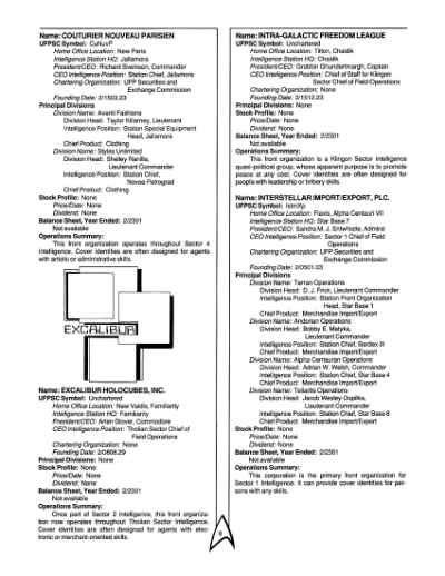 Star Trek RPG: Star Fleet Intelligence Manual (FASA 2014)