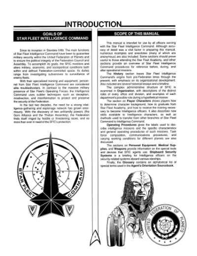 Star Trek RPG: Star Fleet Intelligence Manual (FASA 2014)
