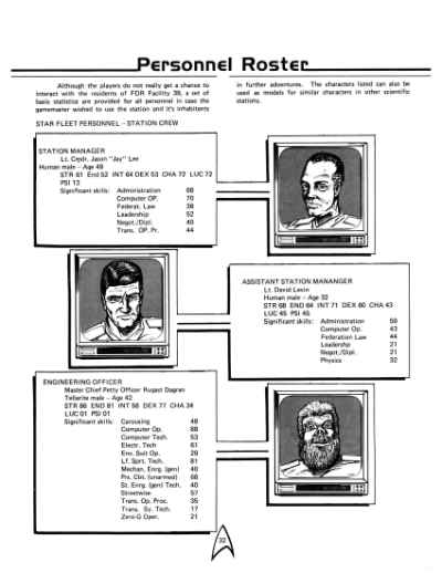 Star Trek RPG: The Vanished (FASA 2201)
