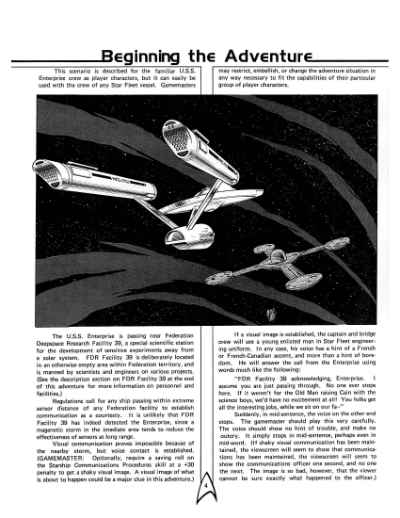 Star Trek RPG: The Vanished (FASA 2201)