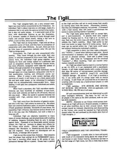 Star Trek RPG: The Vanished (FASA 2201)