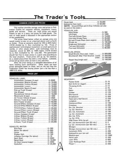 Star Trek RPG: Trader Captains and Merchant Princes (FASA 2203)