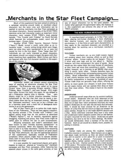 Star Trek RPG: Trader Captains and Merchant Princes (FASA 2203)