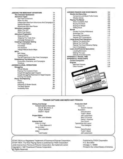 Star Trek RPG: Trader Captains and Merchant Princes (FASA 2203)