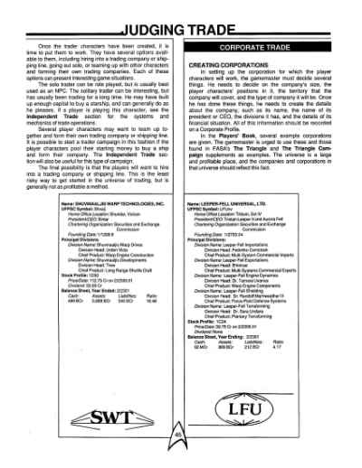 Star Trek RPG: Trader Captains and Merchant Princes (FASA 2203)
