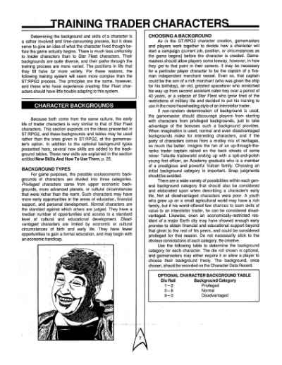 Star Trek RPG: Trader Captains and Merchant Princes (FASA 2203)