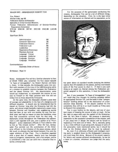 Star Trek RPG: Denial of Destiny (FASA 2205)