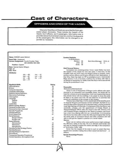 Star Trek RPG: Termination: 1456 (FASA 2206)
