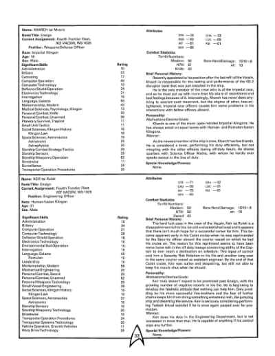 Star Trek RPG: Termination: 1456 (FASA 2206)