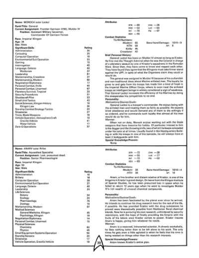 Star Trek RPG: Termination: 1456 (FASA 2206)