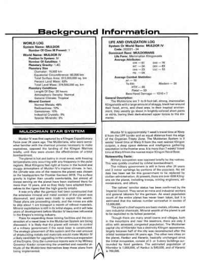 Star Trek RPG: Termination: 1456 (FASA 2206)