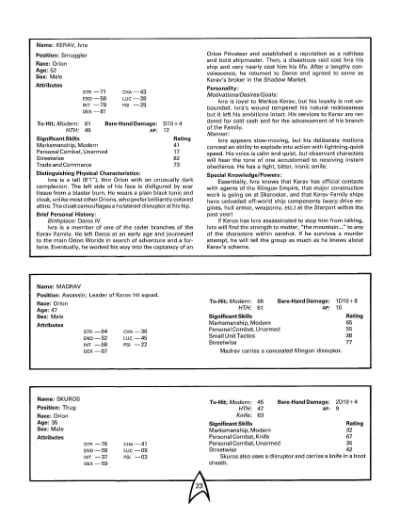 Star Trek RPG: Orion Ruse (FASA 2208)