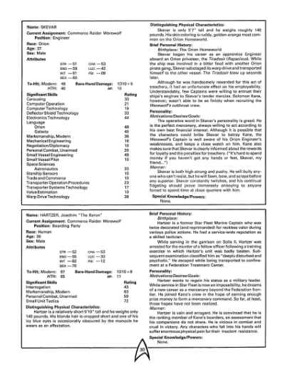 Star Trek RPG: Orion Ruse (FASA 2208)