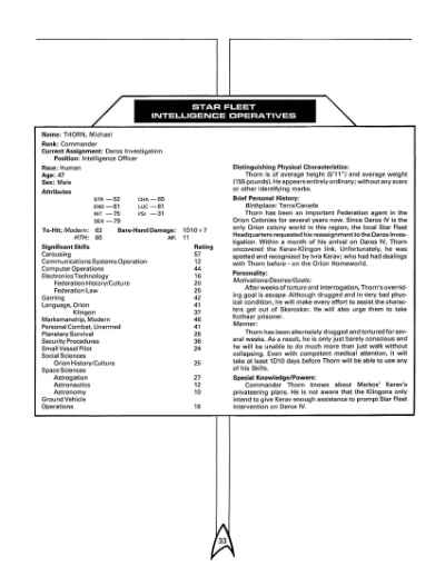 Star Trek RPG: Orion Ruse (FASA 2208)