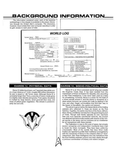 Star Trek RPG: Orion Ruse (FASA 2208)