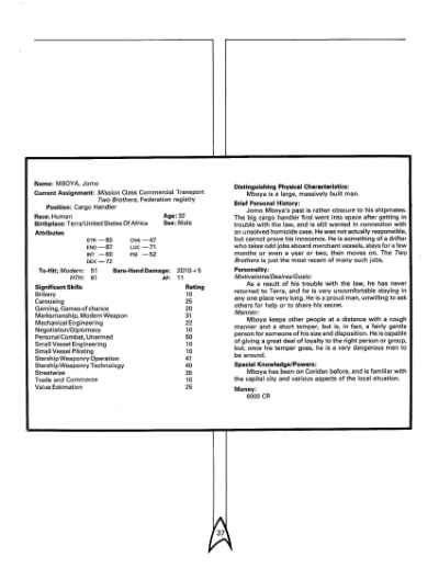 Star Trek RPG: Margin of Profit (FASA 2209)