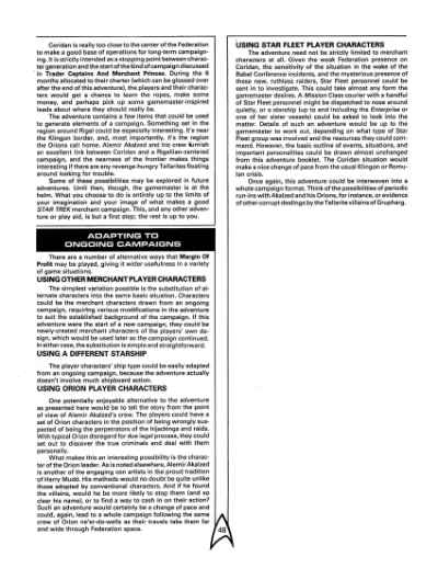 Star Trek RPG: Margin of Profit (FASA 2209)
