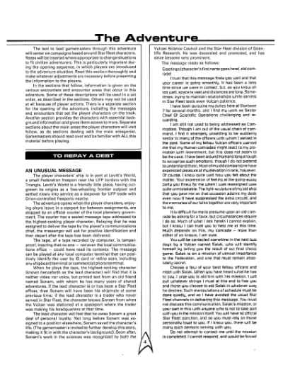 Star Trek RPG: The Outcasts (FASA 2210)