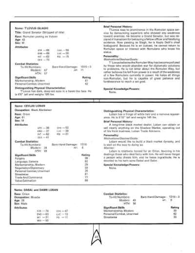 Star Trek RPG: The Outcasts (FASA 2210)
