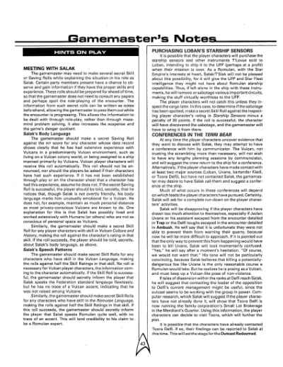 Star Trek RPG: The Outcasts (FASA 2210)