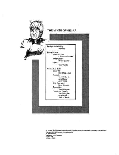 Star Trek RPG: The Mines of Selka (FASA 2213)