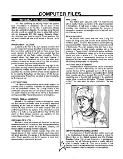 Star Trek RPG: The Mines of Selka (FASA 2213)