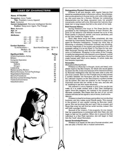 Star Trek RPG: The Triangle Campaign (FASA 2215)
