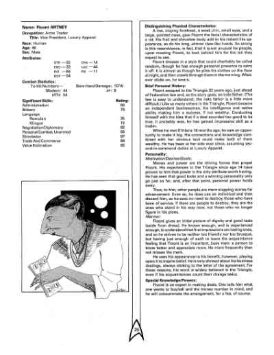 Star Trek RPG: The Triangle Campaign (FASA 2215)