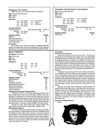 Star Trek RPG: The Triangle Campaign (FASA 2215)