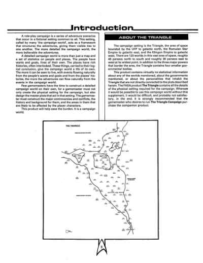 Star Trek RPG: The Triangle Campaign (FASA 2215)