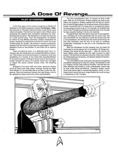 Star Trek RPG: The Triangle Campaign (FASA 2215)