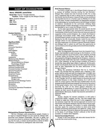 Star Trek RPG: The Triangle Campaign (FASA 2215)