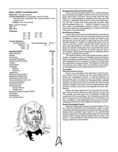 Star Trek RPG: The Triangle Campaign (FASA 2215)