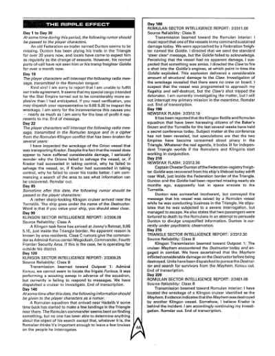 Star Trek RPG: The Triangle Campaign (FASA 2215)