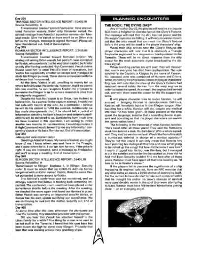 Star Trek RPG: The Triangle Campaign (FASA 2215)