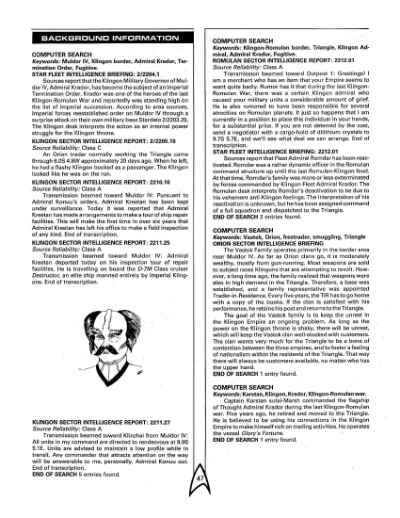 Star Trek RPG: The Triangle Campaign (FASA 2215)