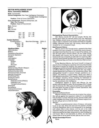 Star Trek RPG: The Triangle Campaign (FASA 2215)