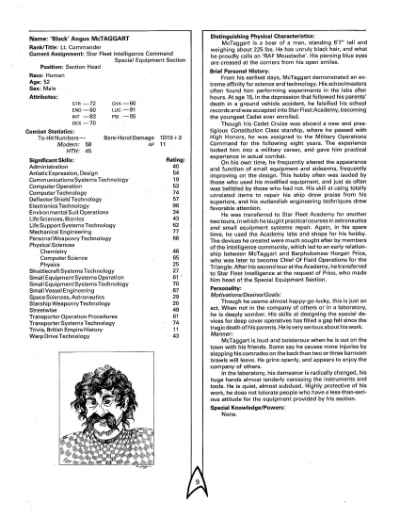Star Trek RPG: The Triangle Campaign (FASA 2215)