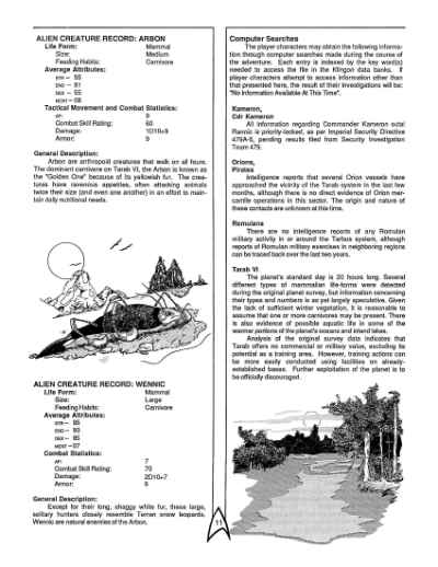 Star Trek RPG: Graduation Exercise (FASA 2216)