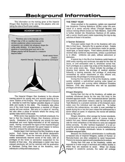 Star Trek RPG: Graduation Exercise (FASA 2216)