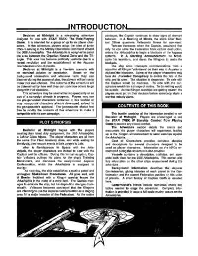 Star Trek RPG: Decision at Midnight (FASA 2219)