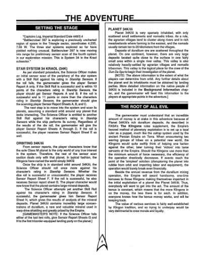 Star Trek RPG: An Imbalance of Power (FASA 2220)
